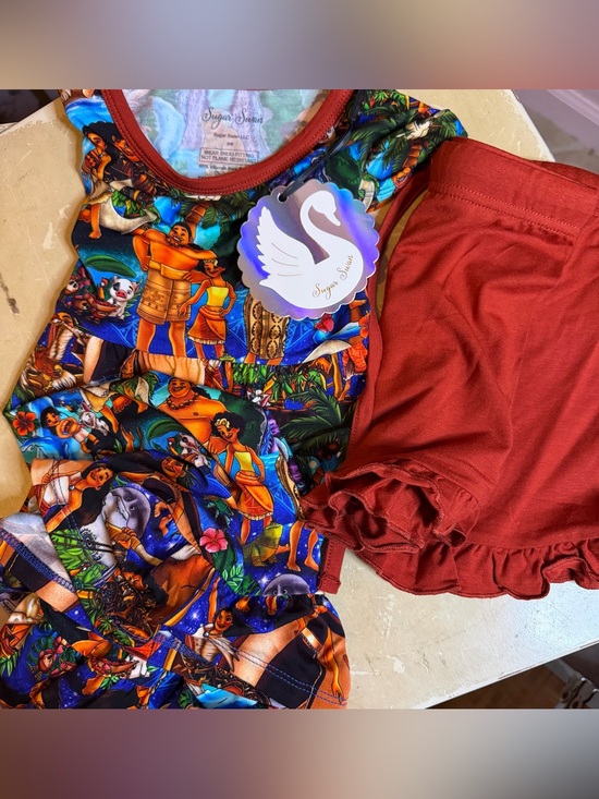 Sugar Swan Other - Sugar Swan Moana Peplum & ruffle shorts